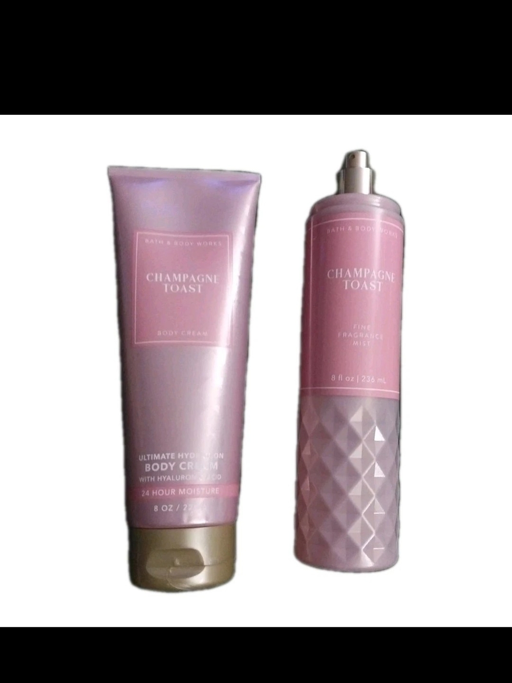 Bath & Body Works Champagne Toast Body Cream & Fragrance Mist - Pink